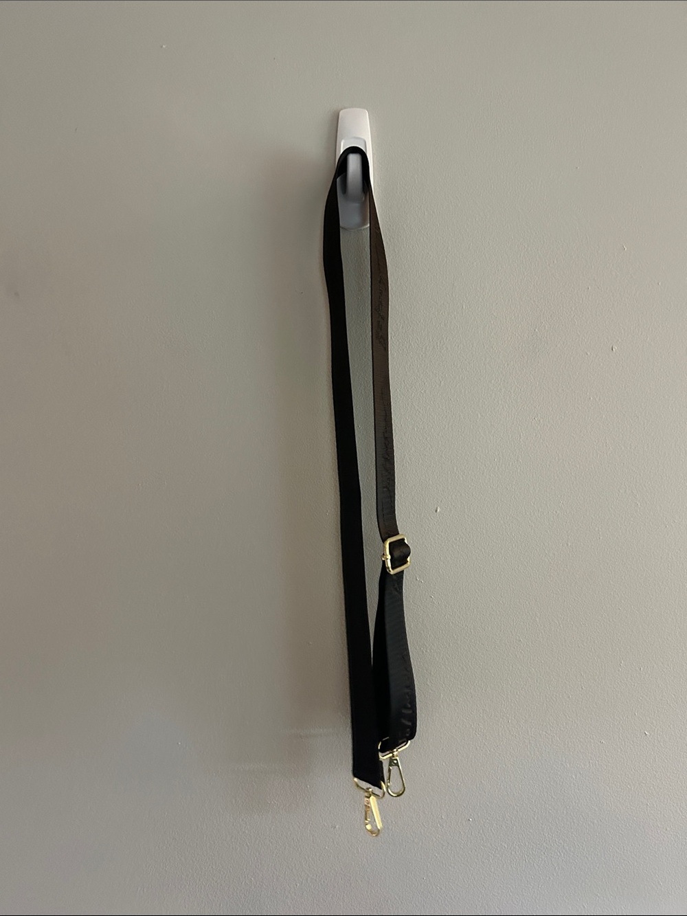Betsy Johnson Versatile Black Bag Strap with Gold Hardware